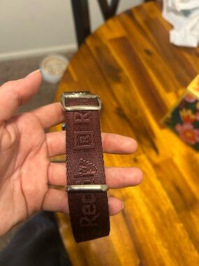 Adjustable Maroon Nylon Dog Collar - Durable Everyday Wear